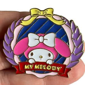 My Melody Academia Badge Large Enamel Pin